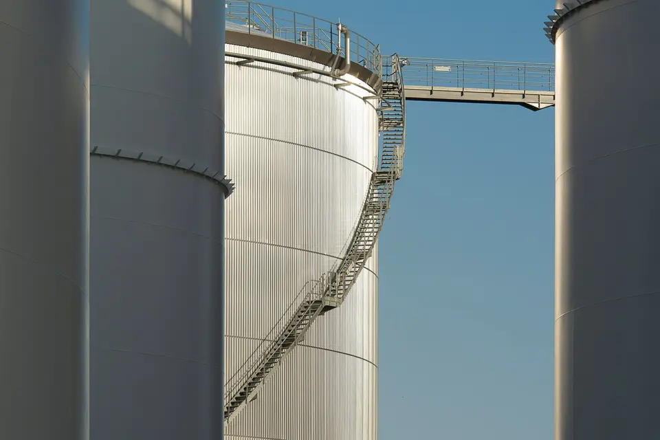 Stairs and Platform on Silos